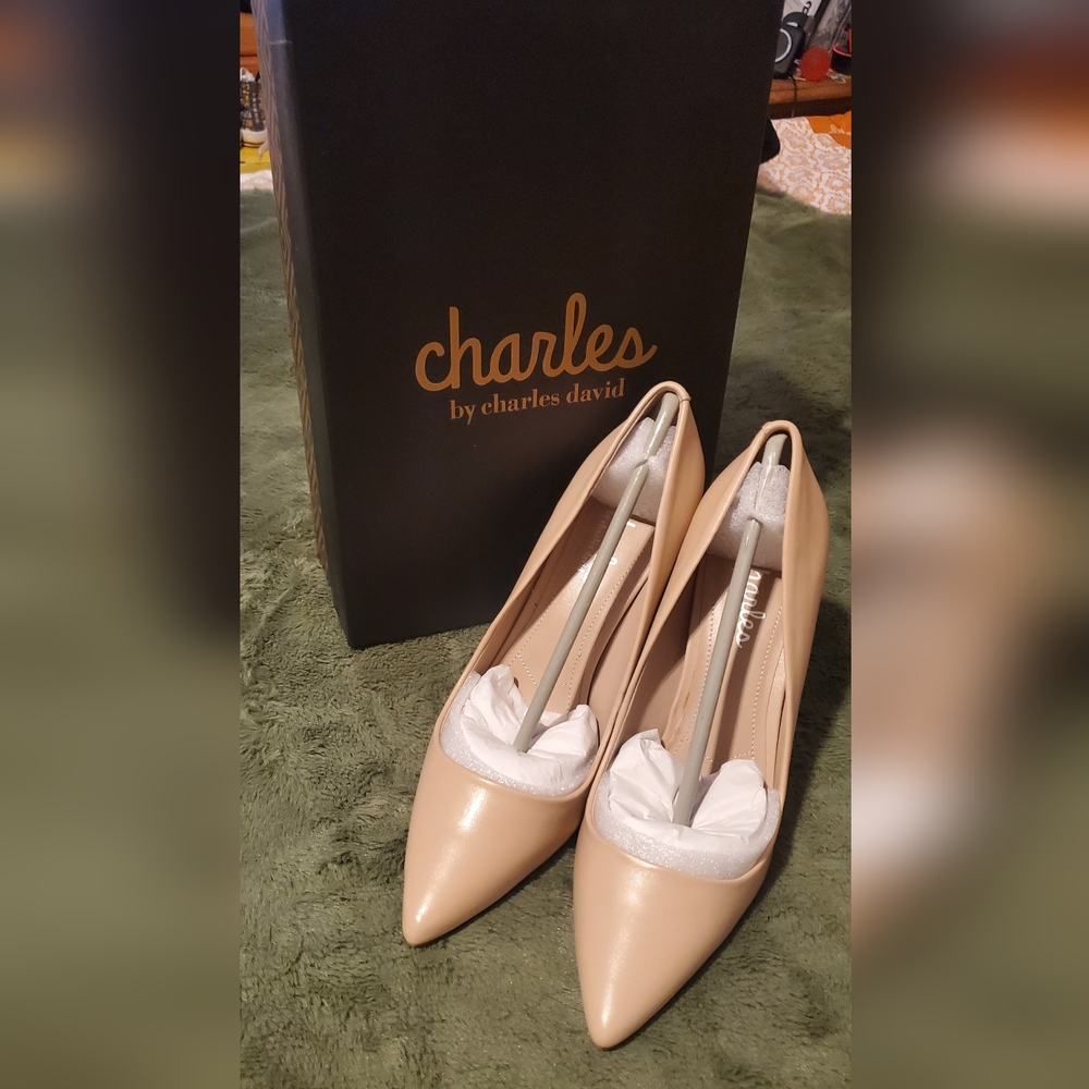 Charles David Nude Heels